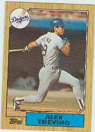 1987 Topps Baseball Cards      173     Alex Trevino